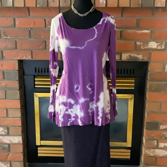 Velvet by Graham & Spencer tie dye top S - Picture 1 of 5
